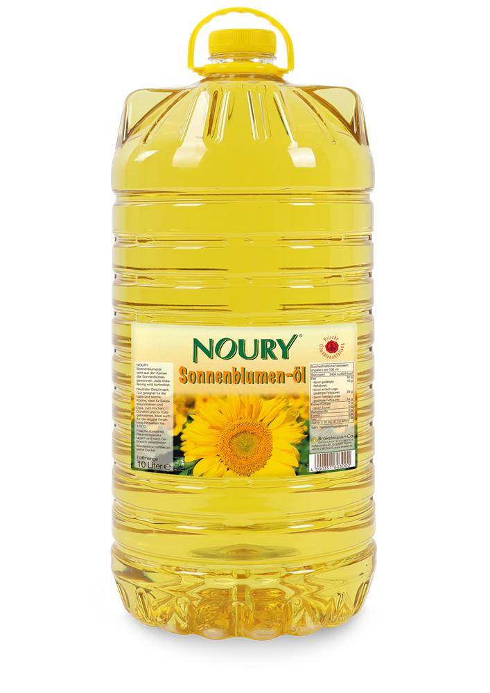 Noury - Sonnenblumenöl, 10 Liter PET-Flasche Noury - Sonnenblumenöl, 10 Liter PET-Flasche