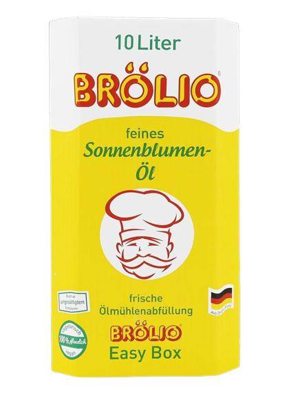 Brölio - Sonnenblumenöl, 10 Liter Bag-in-Box Brölio - Sonnenblumenöl, 10 Liter Bag-in-Box