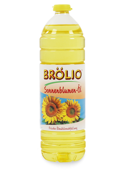 Brölio - Sonnenblumenöl, 1 Liter PET-Flasche