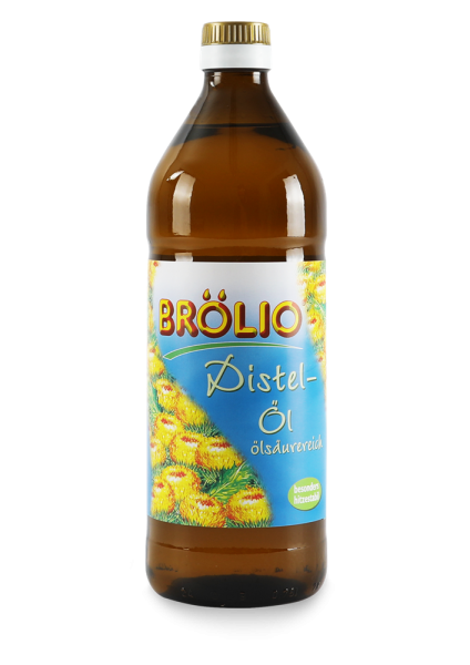 Brölio - Distelöl, 0,75 Liter Glasflasche - MHD: 05/2024